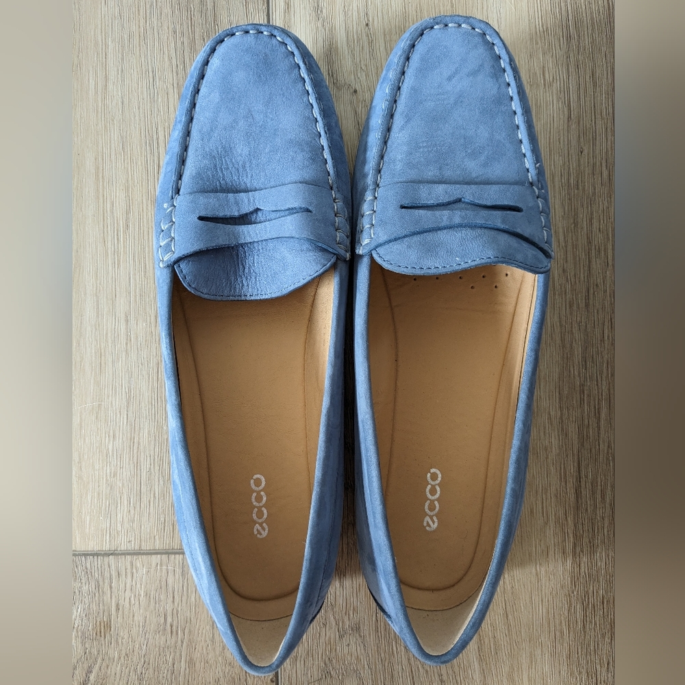 Ecco Blue Loafers